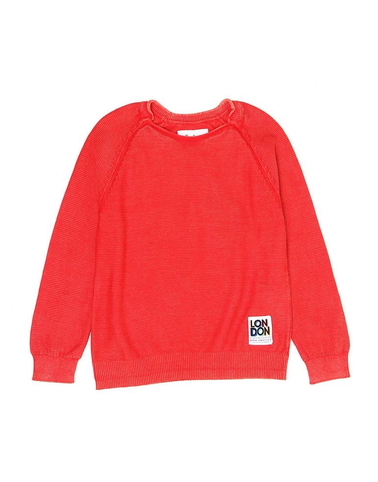 Pepe Jeans Boys Solid Red Sweater